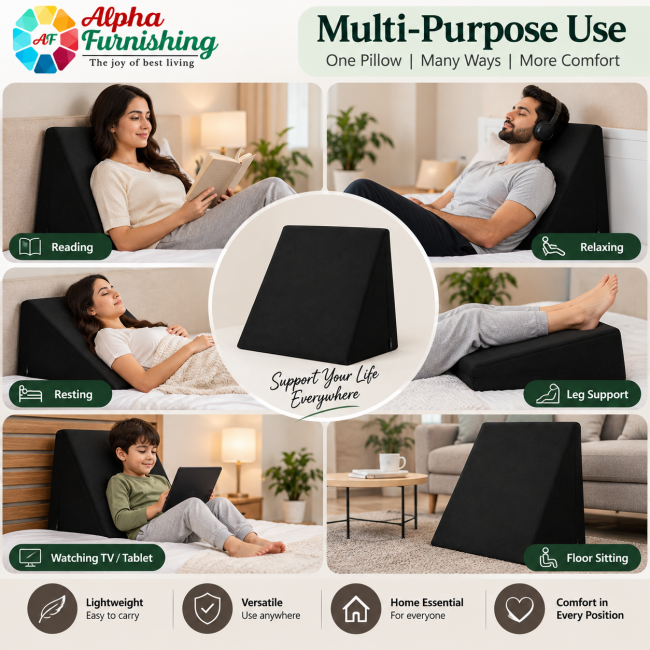 Sale Active Small Memory Foam Wedge Pillow for Back, Leg & Knee Support Sale Active Small Memory Foam Wedge Pillow for Back, Leg & Knee Support